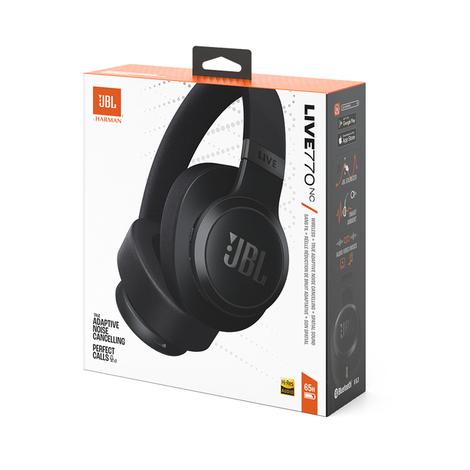 JBL Live 770NC | Trådløse Over-Ear hodetelefoner med True Adaptive