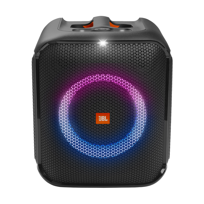 JBL Partybox Encore Essential - Black - Portable party speaker with powerful 100W sound, built-in dynamic light show, and splash proof design. - Front image number null