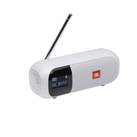 JBL Tuner 2 - White - Portable DAB/DAB+/FM radio with Bluetooth - Hero