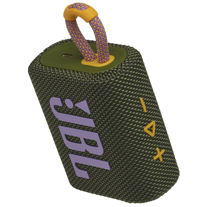 JBL Go 3 - Green - Portable Waterproof Speaker - Detailshot 2 image number null