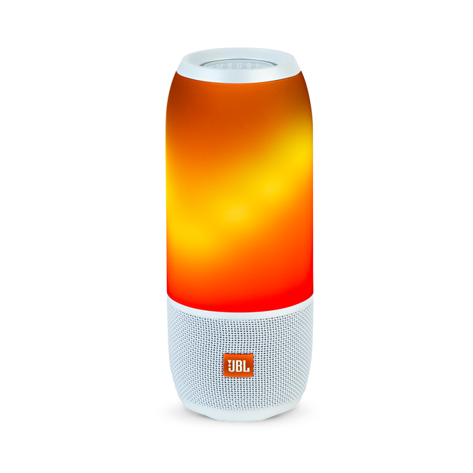 JBL Pulse 3 - White - Waterproof portable Bluetooth speaker with 360° lightshow and sound. - Detailshot 1 image number null