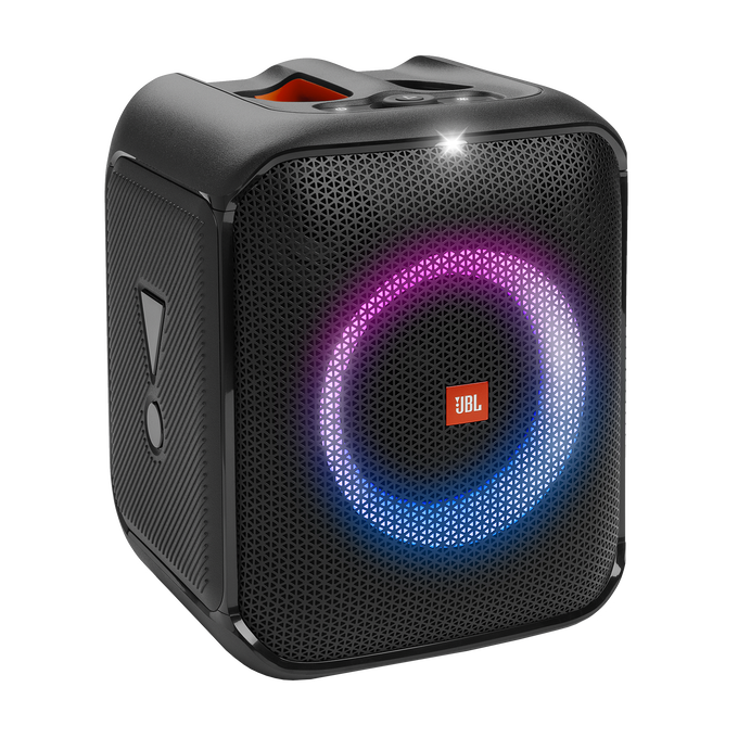 JBL Partybox Encore Essential | Bærbar partyhøyttaler med kraftig 100W lyd,  innebygd dynamisk lysshow og sprutsikker design.