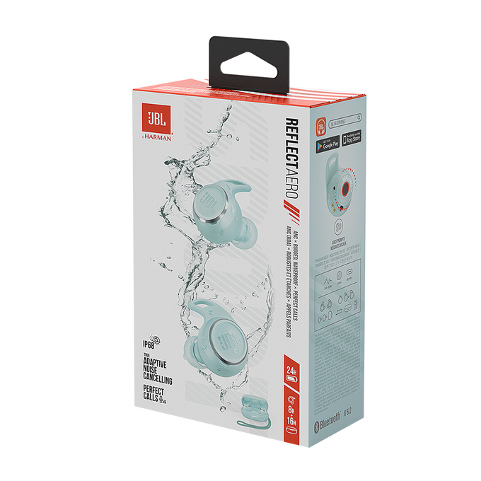 JBL Reflect Aero TWS - Mint - True wireless Noise Cancelling active earbuds - Detailshot 10 image number null